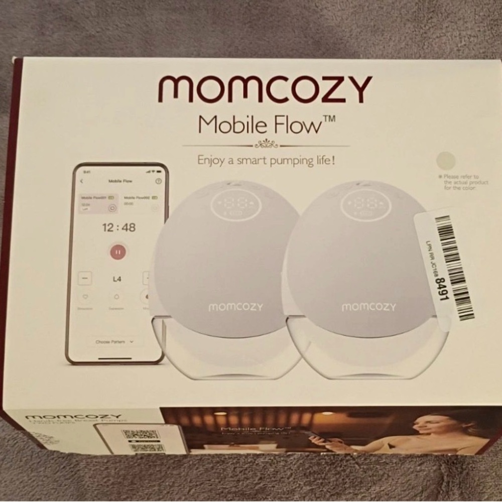 Momcozy S12 9-Levels Double Wearable Breast Pump - White